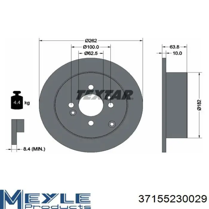 SPB1713 Starline Дисковый тормоз