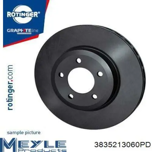 Тормоз дисковый передний Meyle 3835213060PD цена, от 74.73 USD