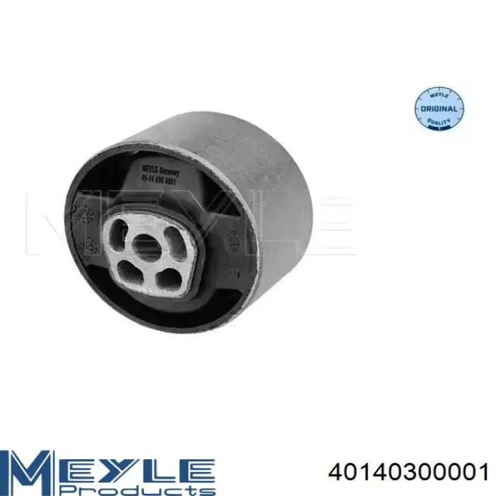 Подушка (опора) двигателя задняя (сайлентблок) Meyle 40140300001