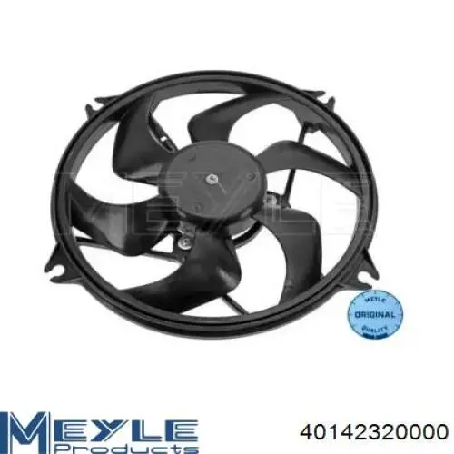 40142320000 Meyle электровентилятор охлаждения в сборе (мотор+крыльчатка)