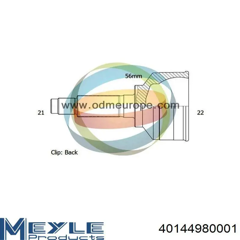 ШРУС наружный Metelli 151063