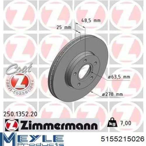 Купить 2959GL Rotinger Ротор тормозной