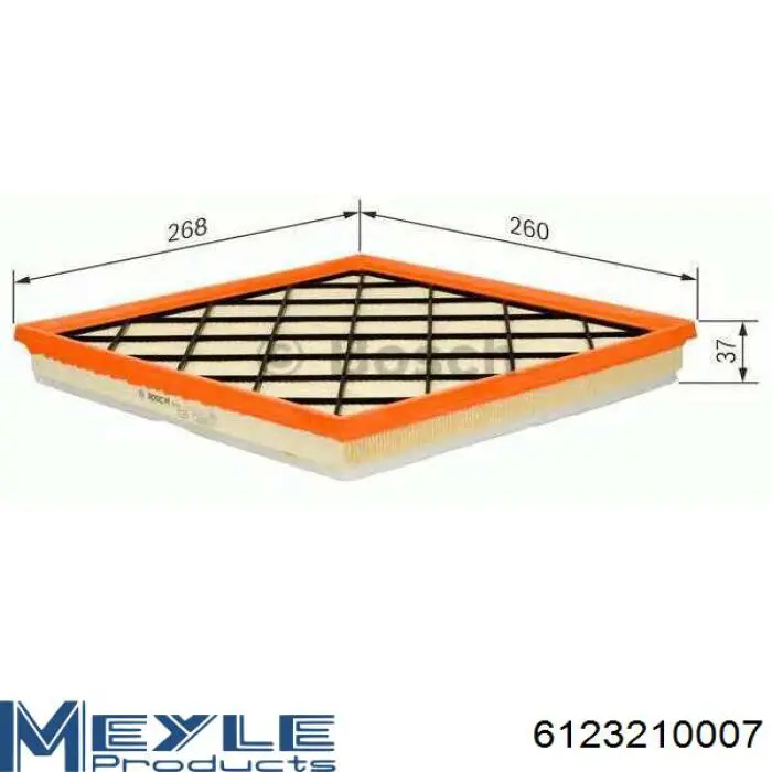 Элемент воздушного фильтра Meyle 6123210007 цена, от 10.23 USD