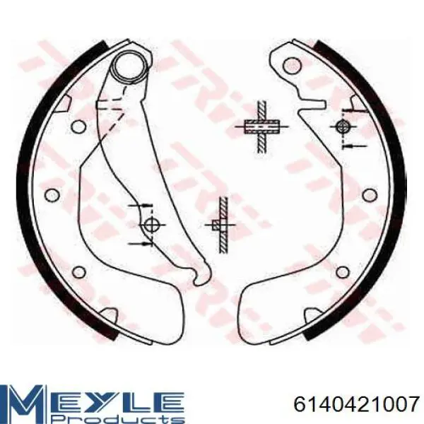 RD96430417 Rider Барабанные тормозные колодки