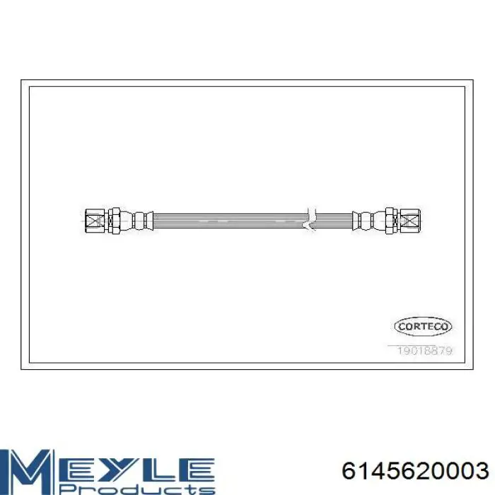 Купить 6145620003 Meyle Шланг тормозной передний