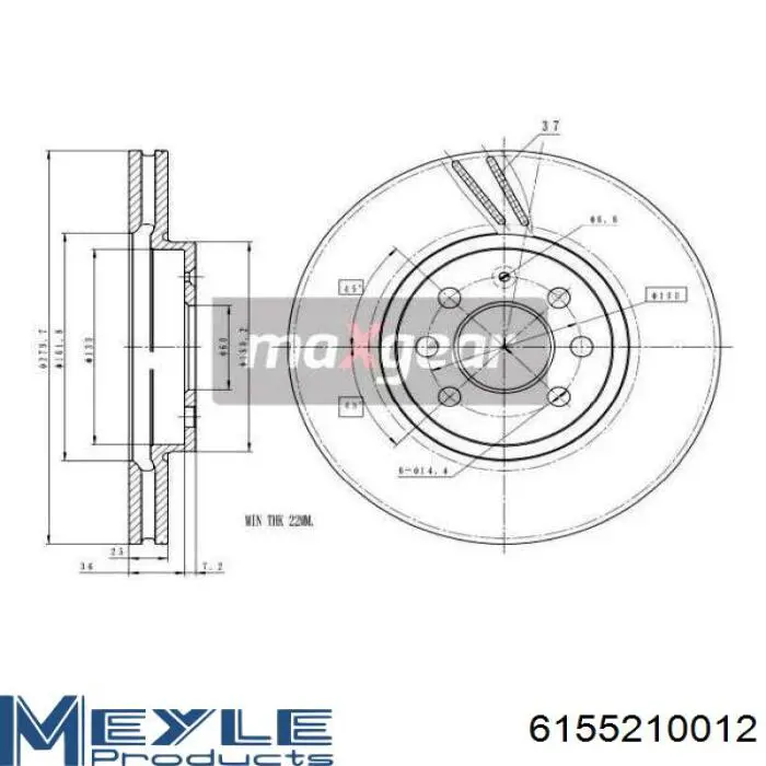Тормоз дисковый передний General Motors 569007 цена, от 44.99 USD
