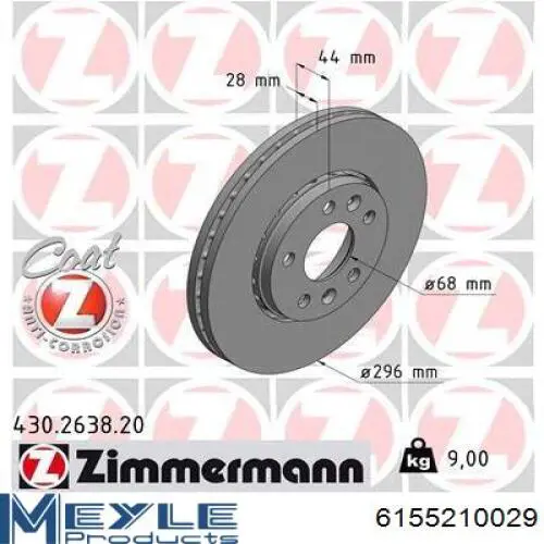 Compre 8660003955 Renault (RVI) Disco do freio dianteiro