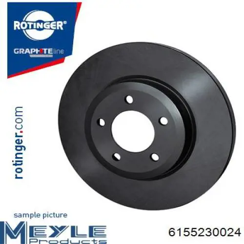 Задний тормозной диск Meyle 6155230024 цена, от 25.11 USD