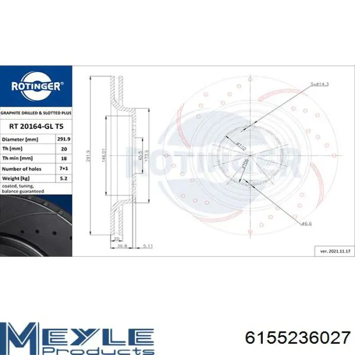 Задний тормозной диск Opel 93186301 цена, от 38.75 USD