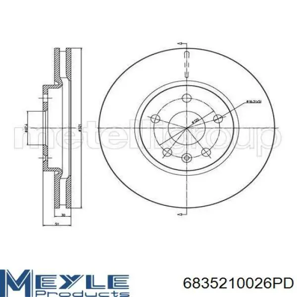 Тормоз дисковый передний Power Stop AR82126 цена, от 72.59 USD