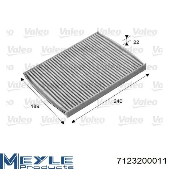 Купить FCFFR025C NTY Фильтр салона угольный