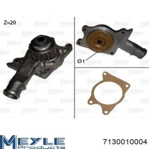 Помпа охлаждения Dayco DP009 цена, от 27.92 USD