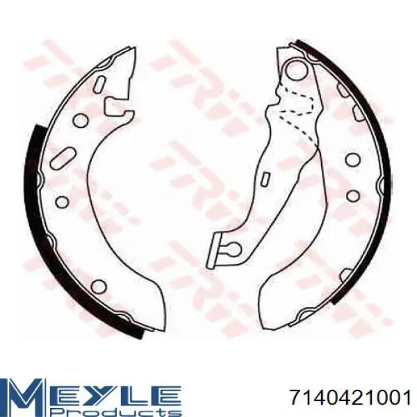 Купить 96FX2200AB Ford Задние барабанные тормозные колодки