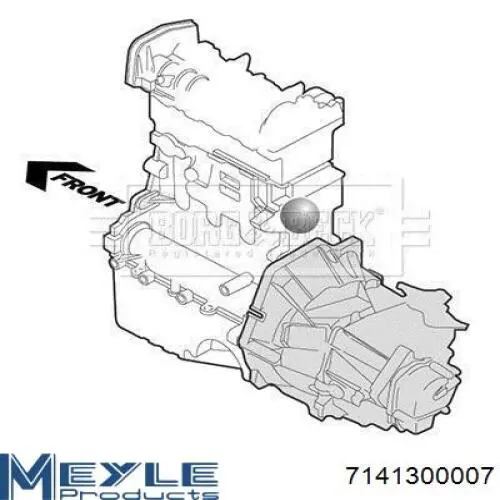 Купить 35343 Lemforder Подушка коробки