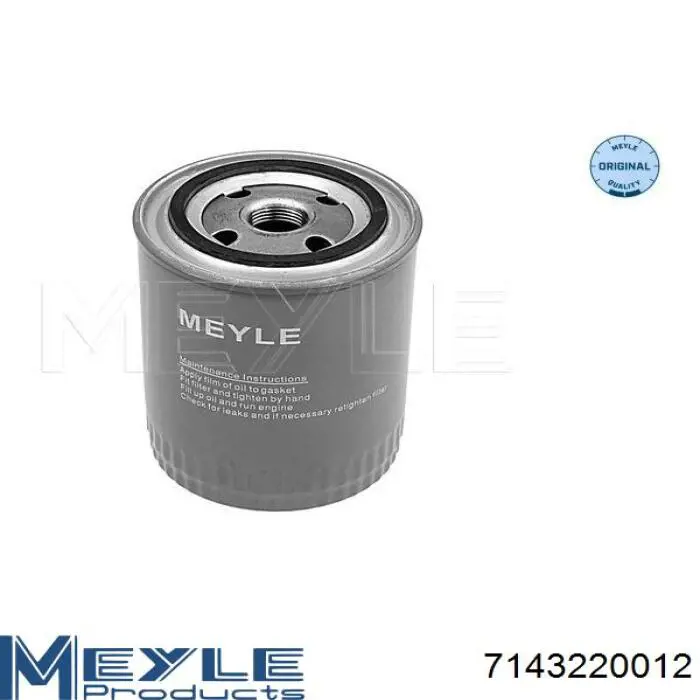 Filtro de aceite 7143220012 Meyle