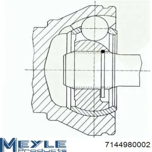 Купить 7144980002 Meyle Внешняя граната