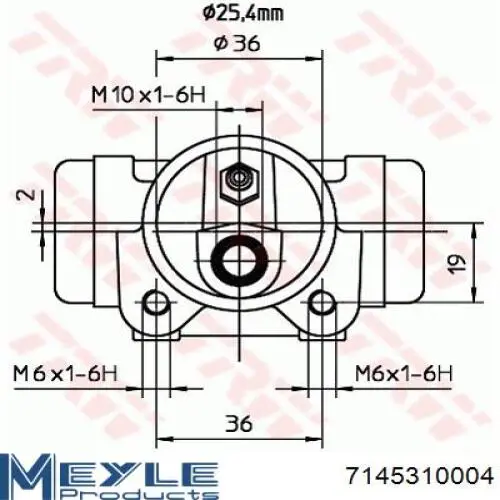 Цилиндр тормозной колесный 7145310004 Meyle