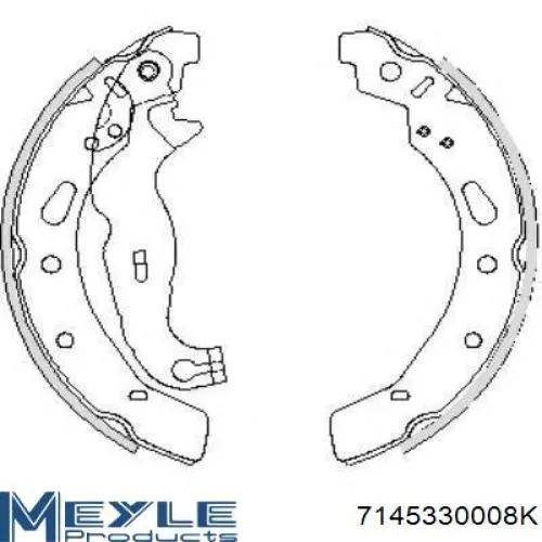 Купить 1894327 Ford Задние барабанные тормозные колодки