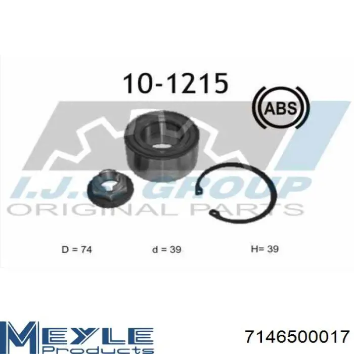 Комплект подшипника ступицы колеса DP Group DP4389 цена, от 19.27 USD