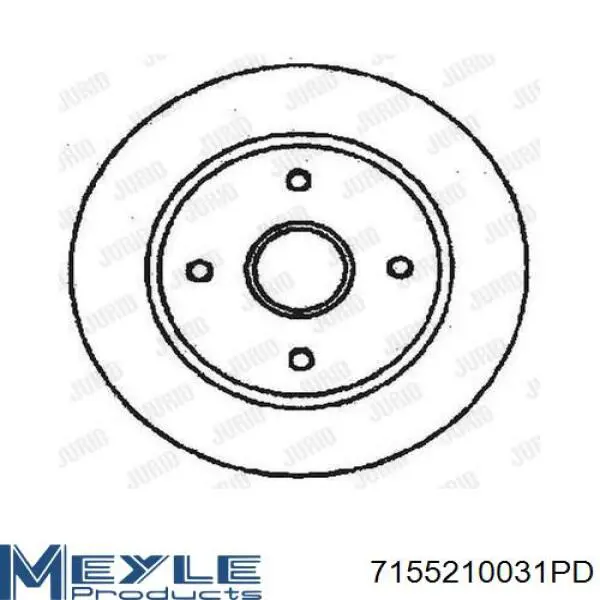 Купить 7155210031PD Meyle Ротор тормозной