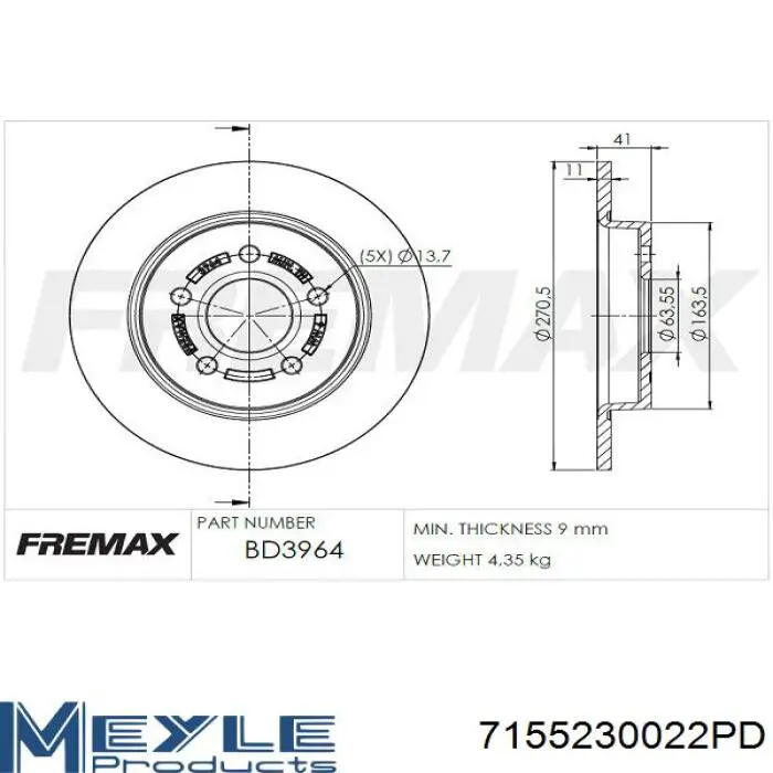 Тормозные диски AR85145XPR Power Stop