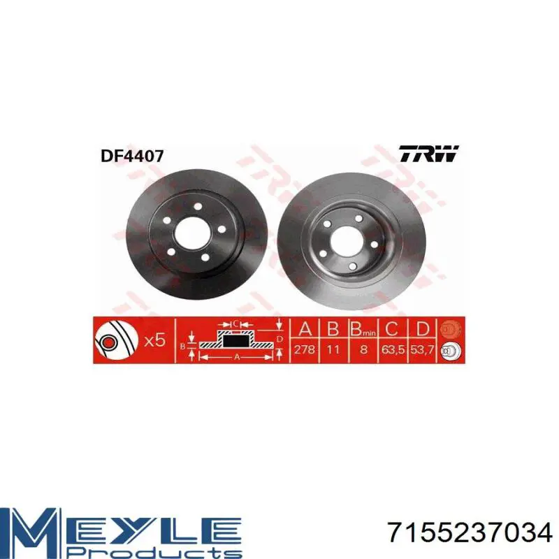 Задний дисковый тормоз Samko F1014P
