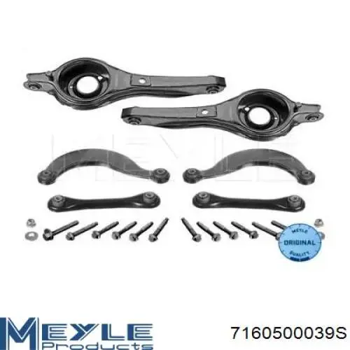 Комплект рычагов задней подвески Meyle 7160500039S цена, от 222.56 USD