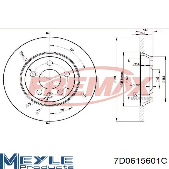 Тормозные диски S711446 Polcar