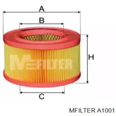 Воздушный фильтр A1001 Mfilter