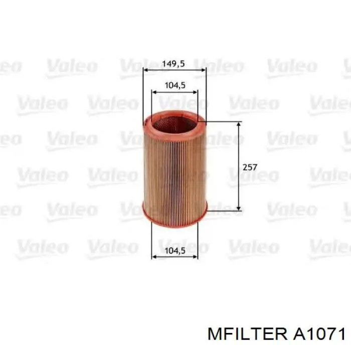 Элемент воздушного фильтра Mfilter A1071 цена, от 5.27 USD