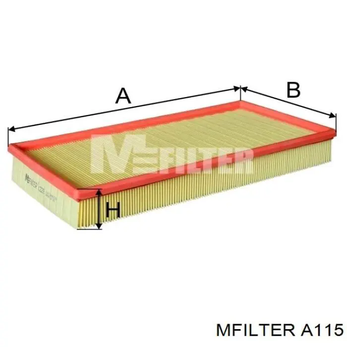 Filtro de aire A115 Mfilter