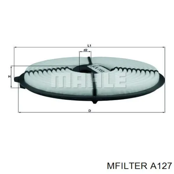 Купить A127 Mfilter Автомобильный фильтр воздуха