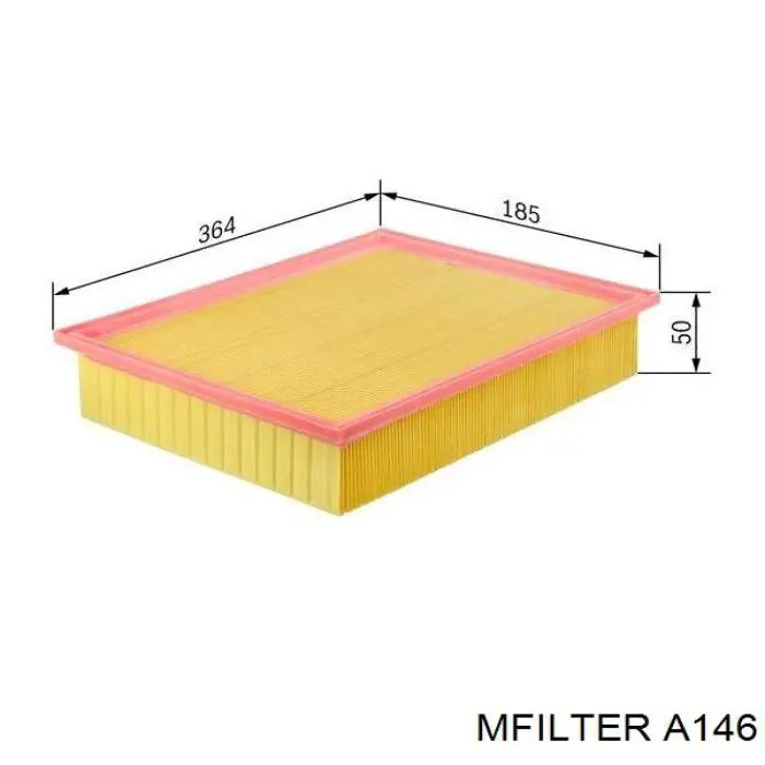 Фильтр воздушный Mfilter A146