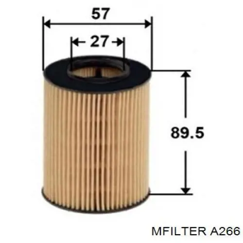 Filtro de aire A266 Mfilter