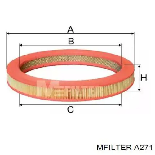 Воздушный фильтр A271 Mfilter