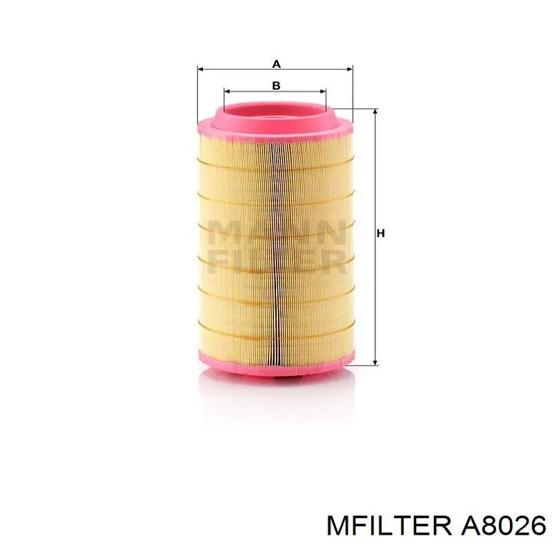A8026 Mfilter Воздушный фильтр двигателя
