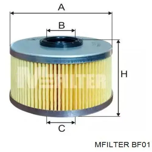 Фильтр тонкой очистки топлива Mfilter BF01 цена, от 1.59 USD