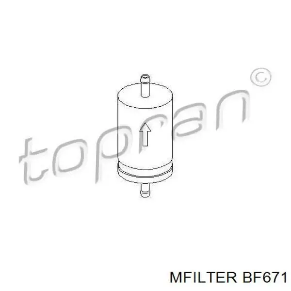 Топливный фильтр BF671 Mfilter