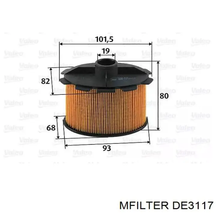 Купить DE3117 Mfilter Фильтр-отстойник топлива грубой очистки