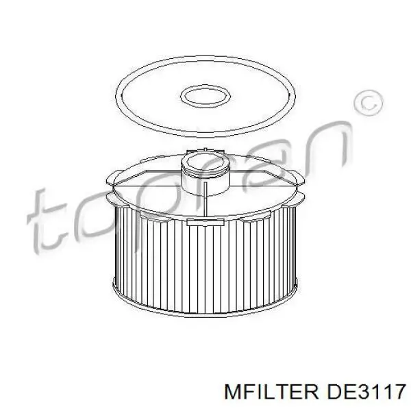 Фильтр тонкой очистки топлива Mfilter DE3117 цена, от 6.10 USD