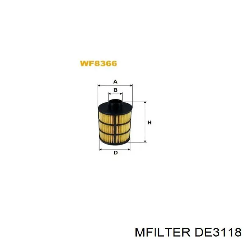 Фильтр топливный Mfilter DE3118