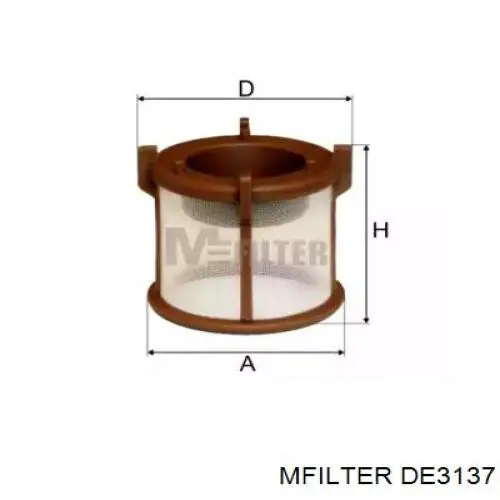 Купить DE3137 Mfilter Фильтр-отстойник топлива грубой очистки