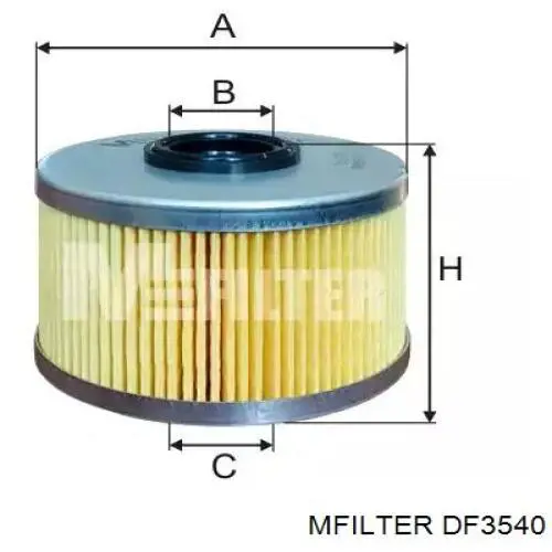 Фільтр паливний DF3540 Mfilter