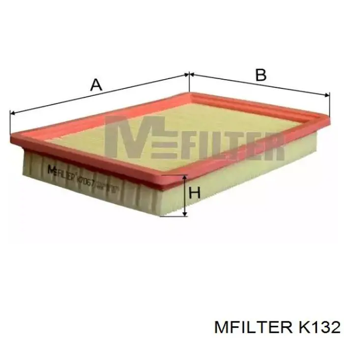 Воздушный фильтр K132 Mfilter