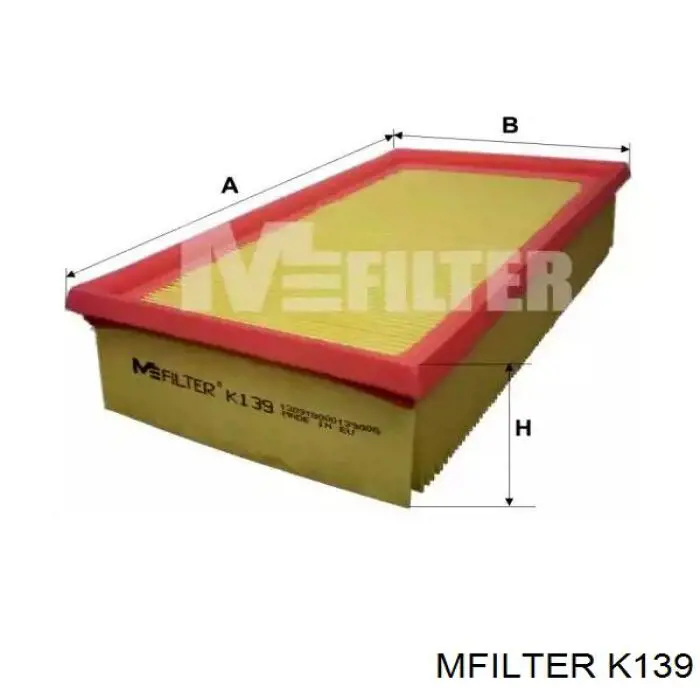 K139 Mfilter воздушный фильтр