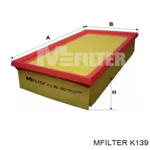 Элемент воздушного фильтра Mfilter K139 цена, от 4.10 USD