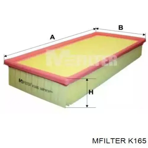 Элемент воздушного фильтра Mfilter K165 цена, от 4.31 USD