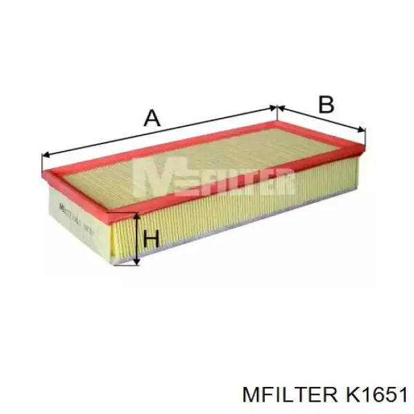 Фільтр повітряний K1651 Mfilter