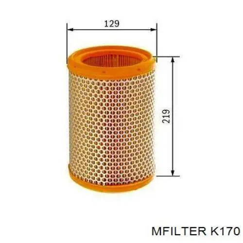 Фильтр воздушный Mfilter K170