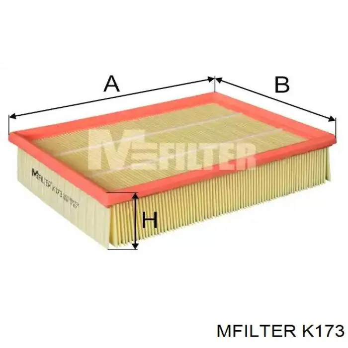 Filtro de aire K173 Mfilter